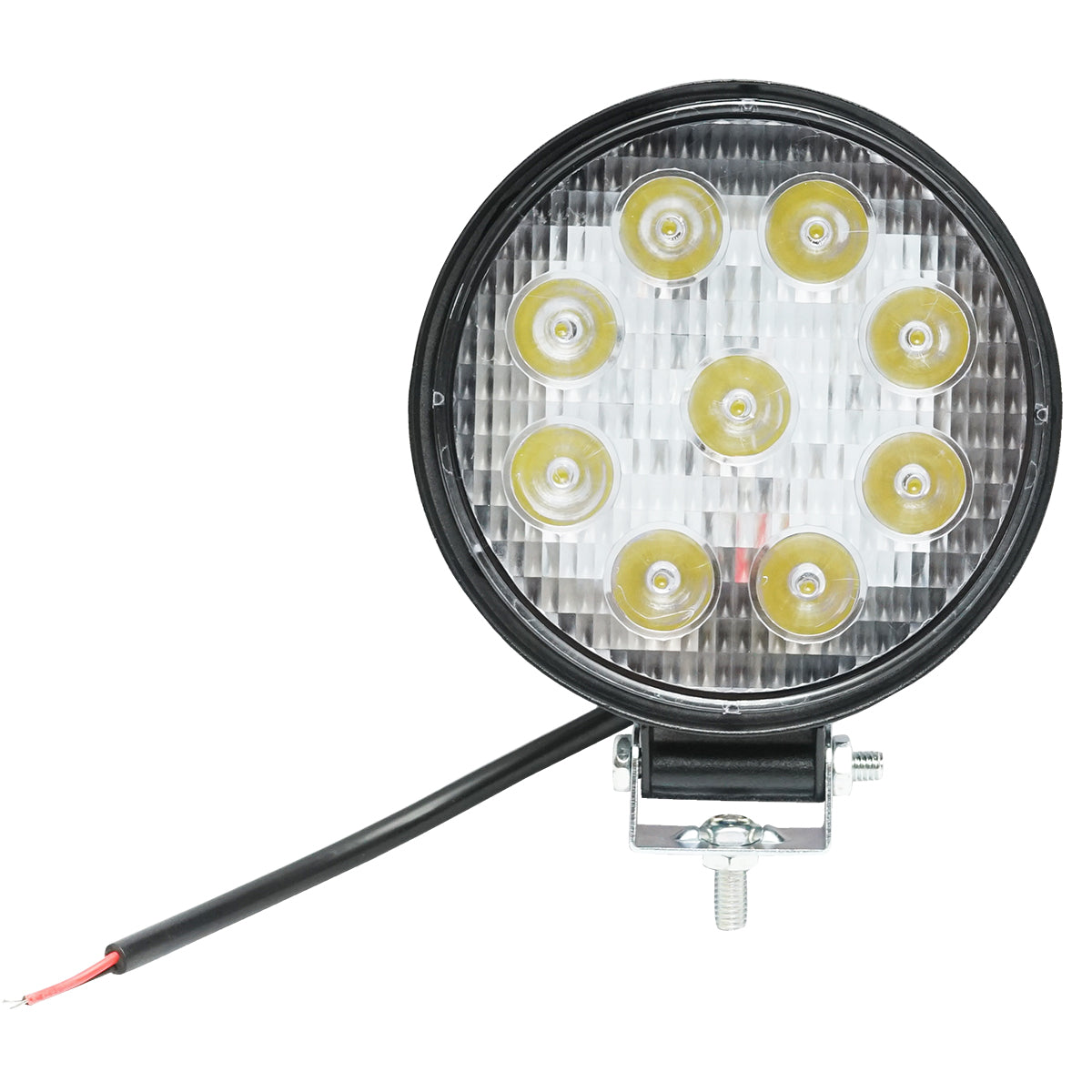 Lampada rotonda con 9 LED, 10-60V, 27W, angolo di radiazione 60°
