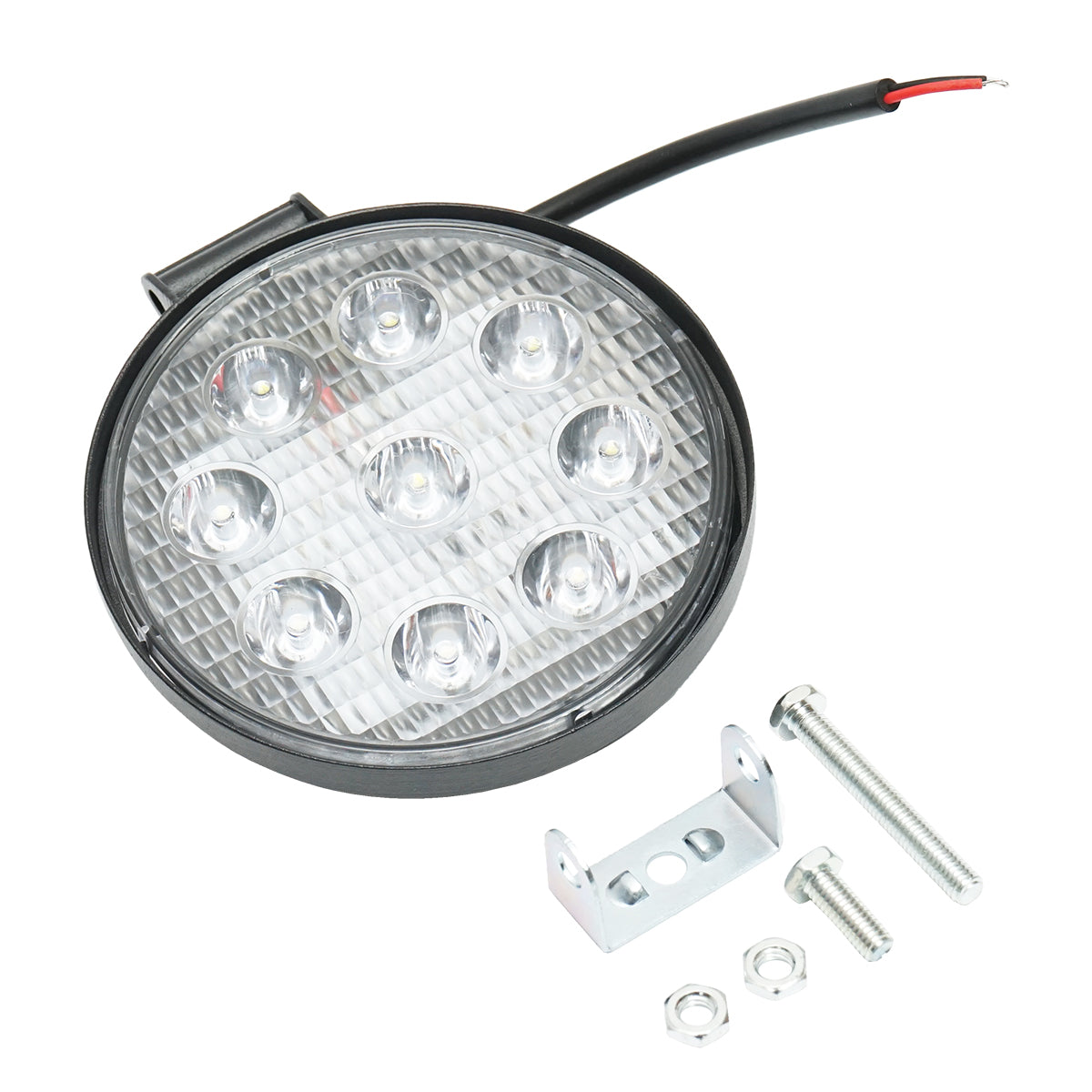 Lampada rotonda con 9 LED, 10-60V, 27W, angolo di radiazione 60° - immagine 3