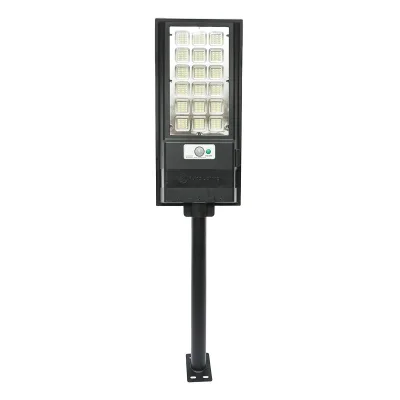 Lampada solare a LED per illuminazione stradale 150W, 6500K, IP65 con sensore di movimento, pannello solare e montaggio su palo - immagine 4