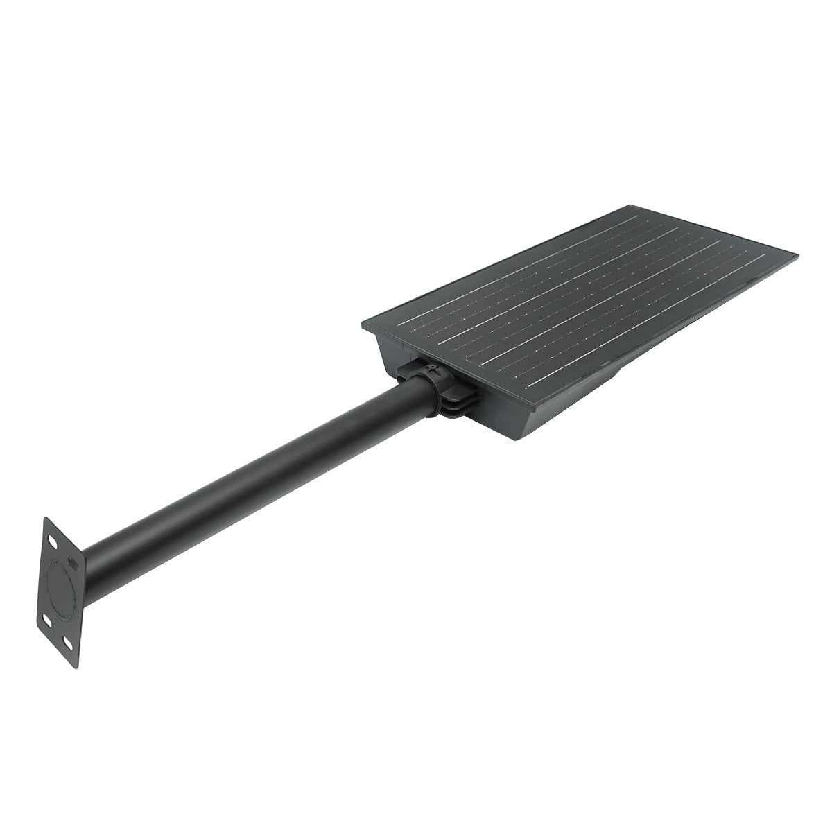 Lampada solare a LED per illuminazione stradale 150W, 6500K, IP65 con sensore di movimento, pannello solare e montaggio su palo - immagine 2