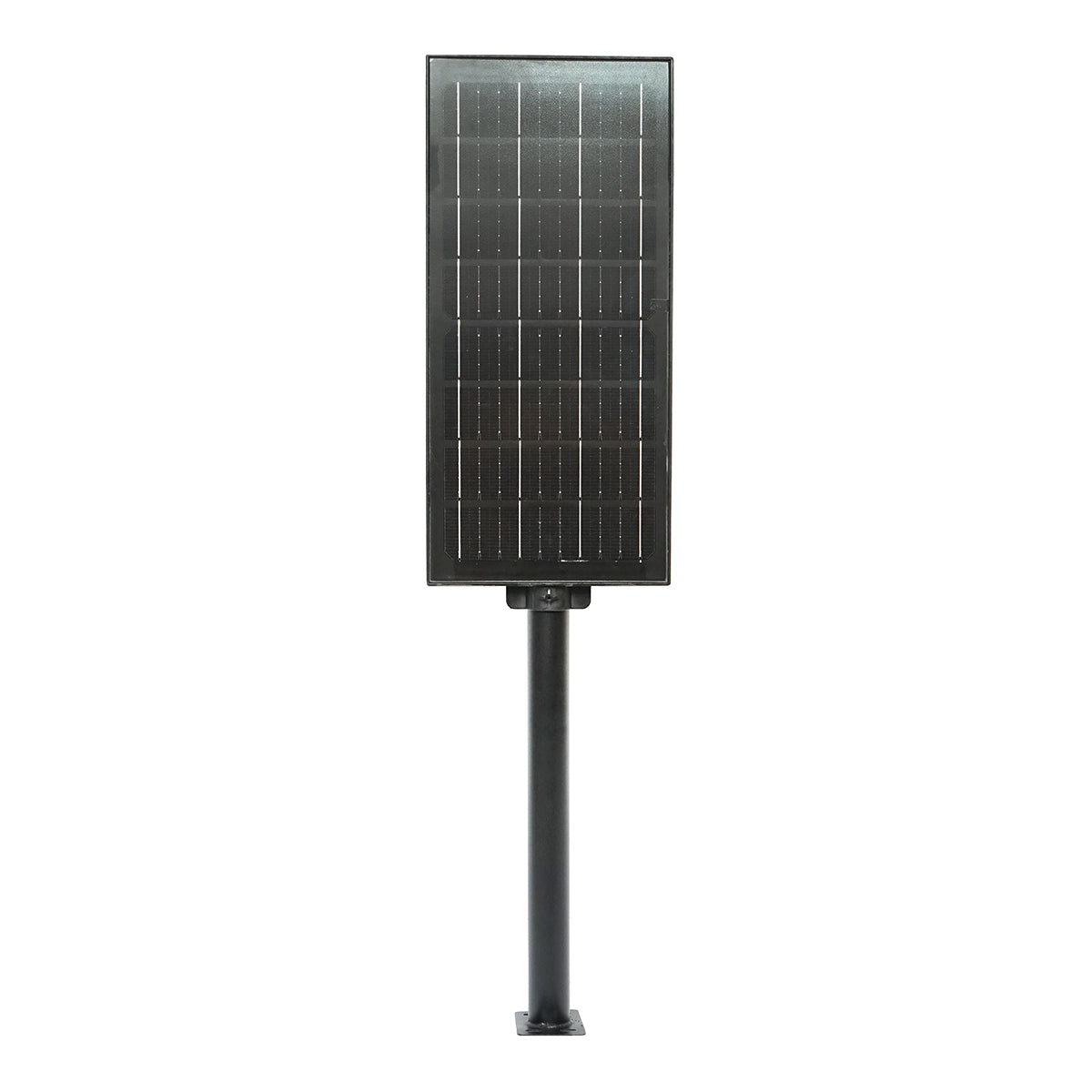 Lampada solare a LED per illuminazione stradale 150W, 6500K, IP65 con sensore di movimento, pannello solare e montaggio su palo - immagine 5
