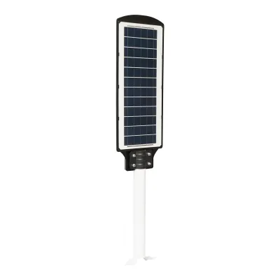 Lampada solare a LED per illuminazione stradale 150W, 6500K, IP65 con sensore di movimento, pannello solare e montaggio su palo - immagine 4