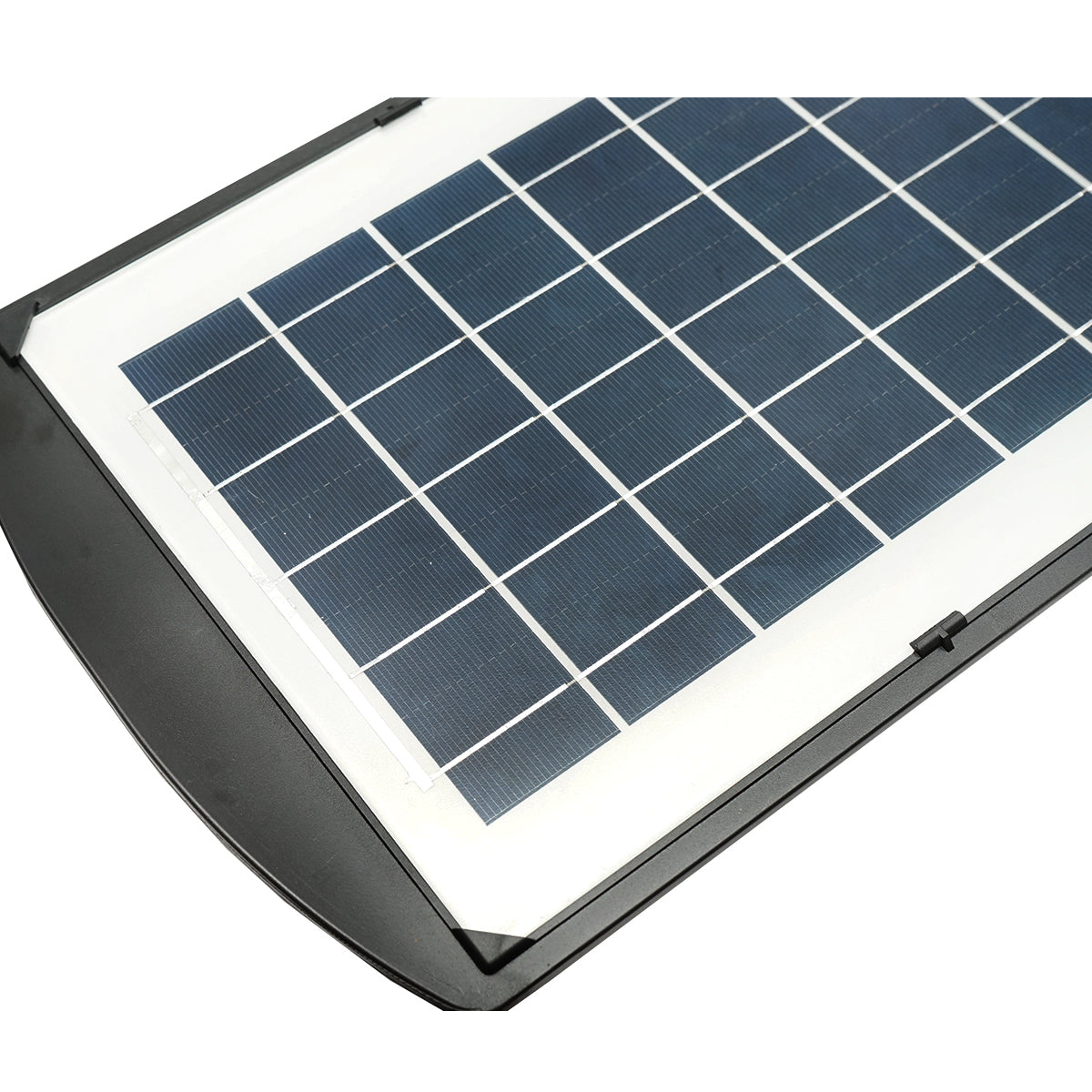 Lampada solare a LED per illuminazione stradale 150W, 6500K, IP65 con sensore di movimento, pannello solare e montaggio su palo - immagine 3