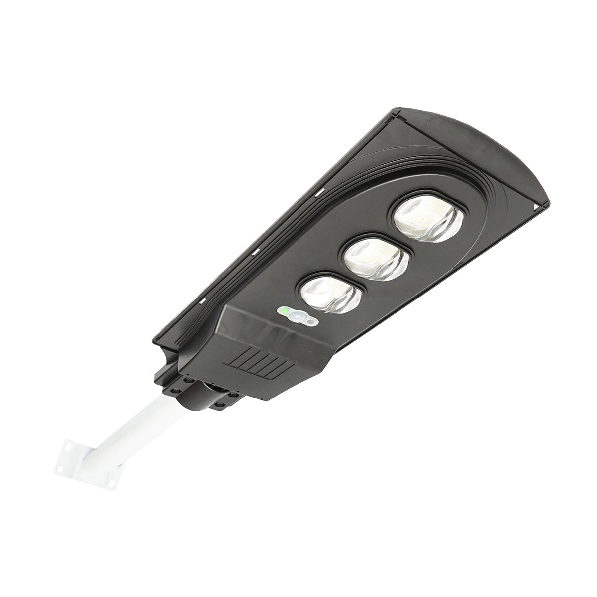 Lampada solare a LED per illuminazione stradale 150W, 6500K, IP65 con sensore di movimento, pannello solare e montaggio su palo