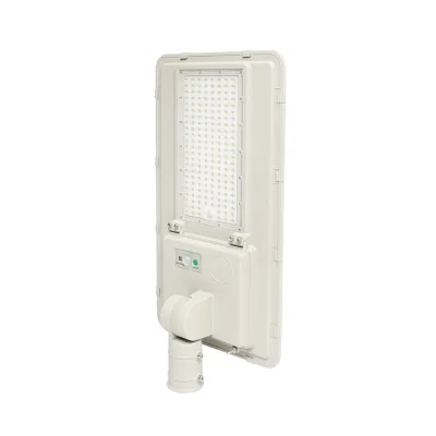 Lampada solare a LED per illuminazione stradale 180W, 6500K, IP65 con pannello solare con sensore di movimento e montaggio su palo - immagine 2