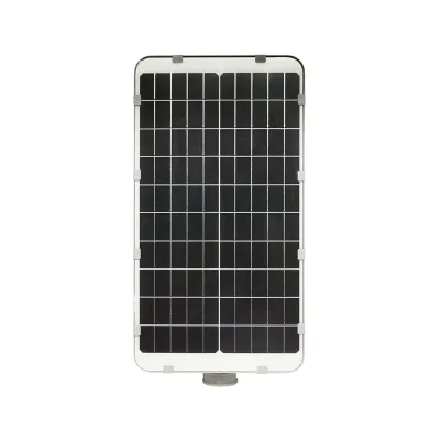 Lampada solare a LED per illuminazione stradale 180W, 6500K, IP65 con pannello solare con sensore di movimento e montaggio su palo - immagine 4