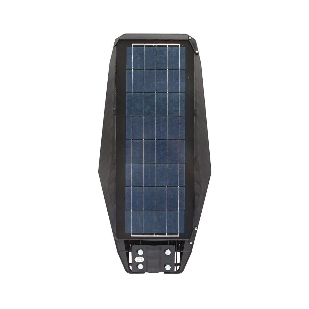 Lampada solare a LED per illuminazione stradale 200W, 6500K, IP65 con sensore di movimento, pannello solare e montaggio su palo - immagine 3