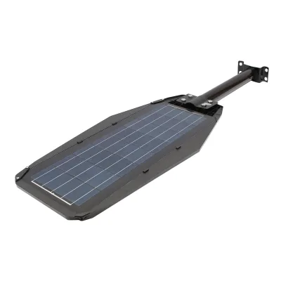 Lampada solare a LED per illuminazione stradale 200W, 6500K, IP65 con sensore di movimento, pannello solare e montaggio su palo - immagine 5