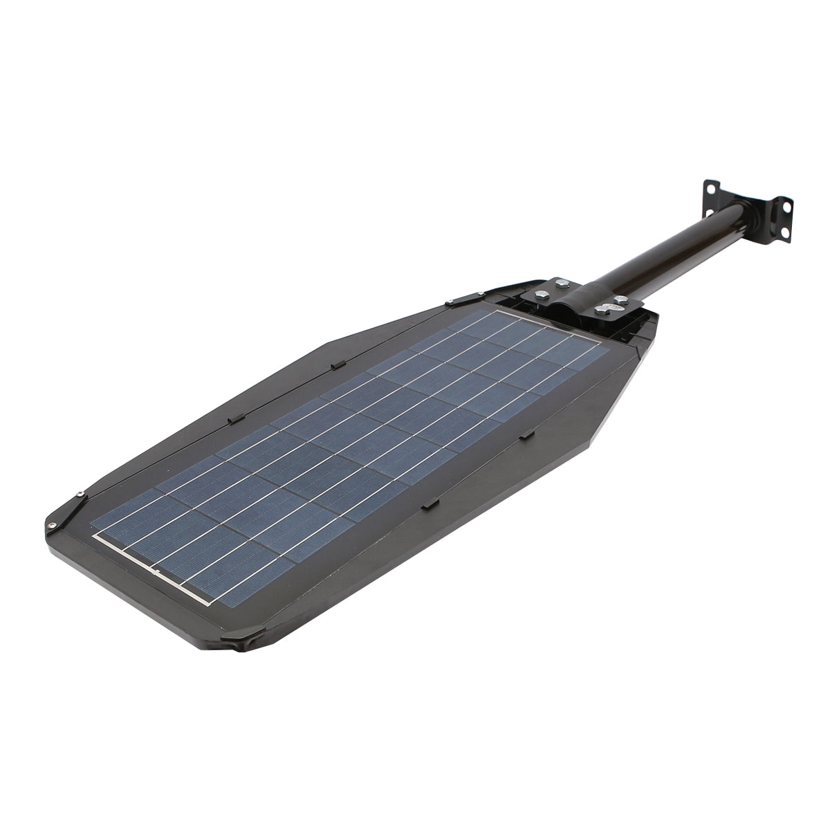 Lampada solare a LED per illuminazione stradale 200W, 6500K, IP65 con sensore di movimento, pannello solare e montaggio su palo - immagine 5