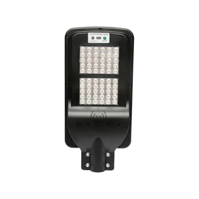 Lampada solare a LED per illuminazione stradale 60W, 6500K, IP65 con sensore di movimento, pannello solare e montaggio su palo - immagine 2