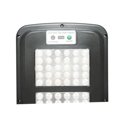 Lampada solare a LED per illuminazione stradale 60W, 6500K, IP65 con sensore di movimento, pannello solare e montaggio su palo - immagine 5