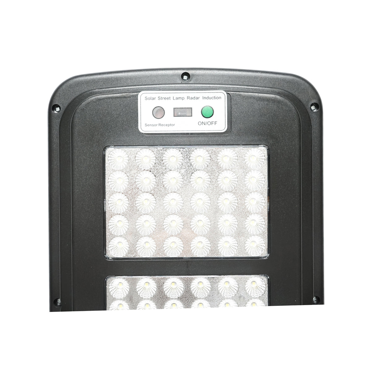 Lampada solare a LED per illuminazione stradale 60W, 6500K, IP65 con sensore di movimento, pannello solare e montaggio su palo - immagine 5