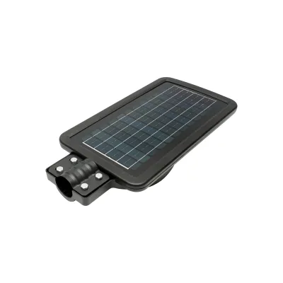 Lampada solare a LED per illuminazione stradale 60W, 6500K, IP65 con sensore di movimento, pannello solare e montaggio su palo - immagine 3