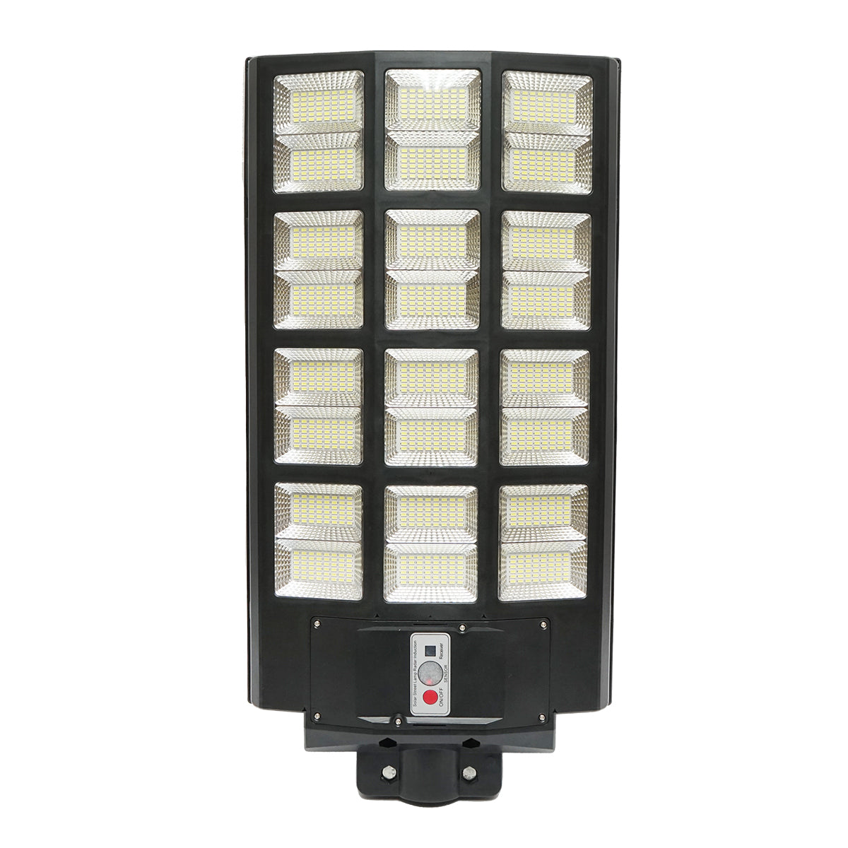 Lampada solare illuminazione stradale a LED 1200W, 6500K, IP65 con pannello solare sensore di movimento telecomando - immagine 3