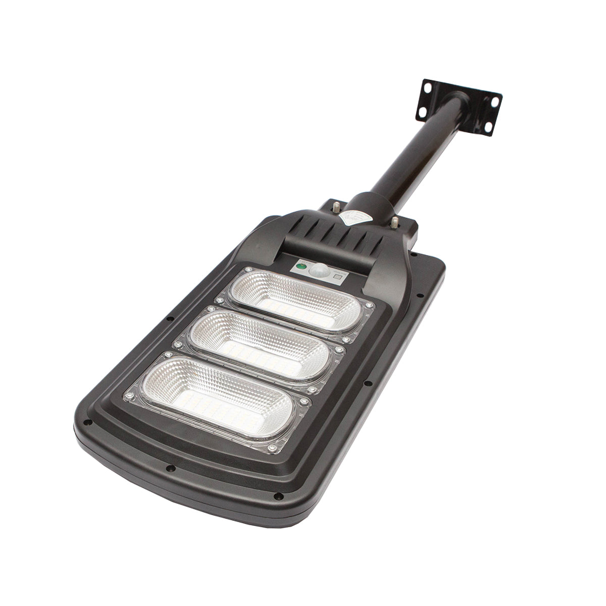 Lampada solare illuminazione stradale a LED 150W, 6500K, luce fredda IP65 con pannello solare e montaggio su palo - immagine 4