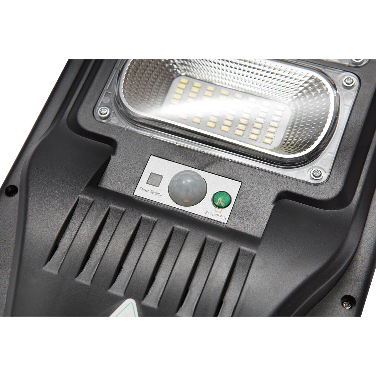 Lampada solare illuminazione stradale a LED 150W, 6500K, luce fredda IP65 con pannello solare e montaggio su palo - immagine 5