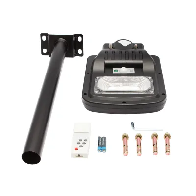 Lampada solare illuminazione stradale a LED 50W, 6500K, IP65 con pannello solare e montaggio su palo - immagine 2