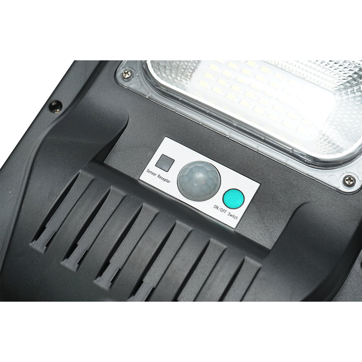 Lampada solare illuminazione stradale a LED 50W, 6500K, IP65 con pannello solare, sensore di movimento e telecomando - immagine 6
