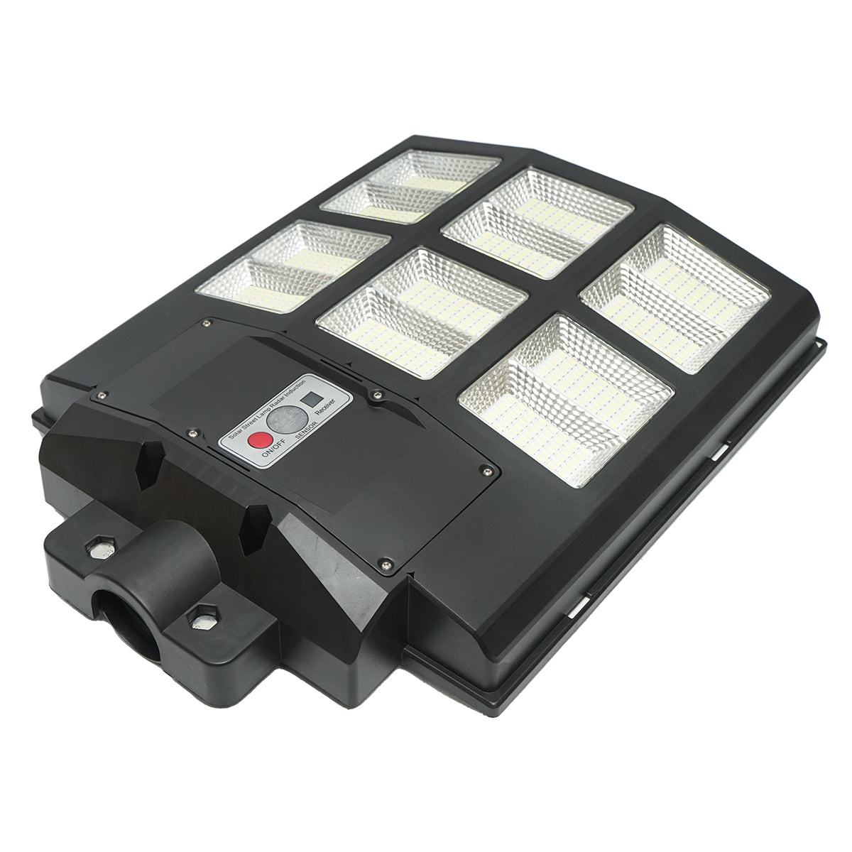 Lampada solare illuminazione stradale a LED 600W, 6500K, IP65 con pannello solare sensore di movimento telecomando - immagine 5