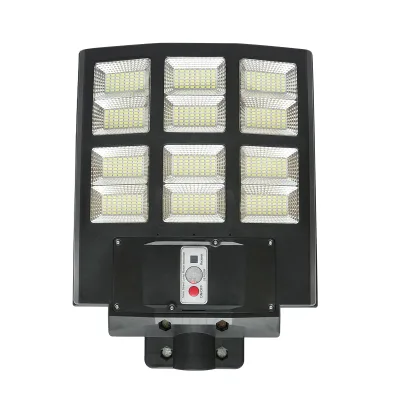 Lampada solare illuminazione stradale a LED 600W, 6500K, IP65 con pannello solare sensore di movimento telecomando - immagine 2