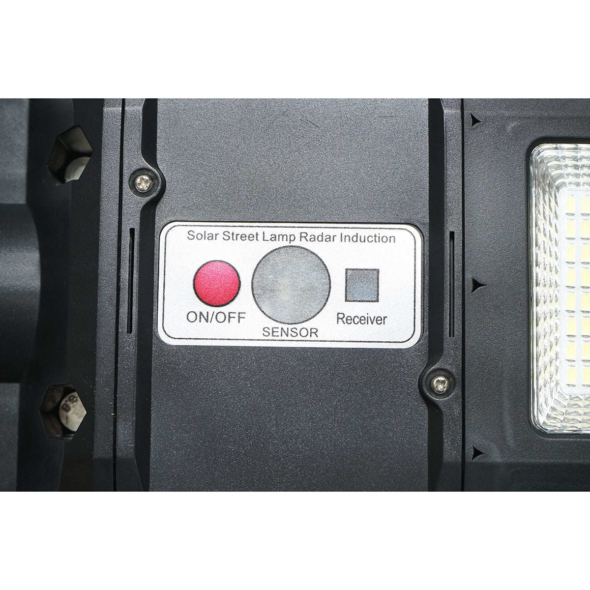 Lampada solare illuminazione stradale a LED 600W, 6500K, IP65 con pannello solare sensore di movimento telecomando - immagine 6