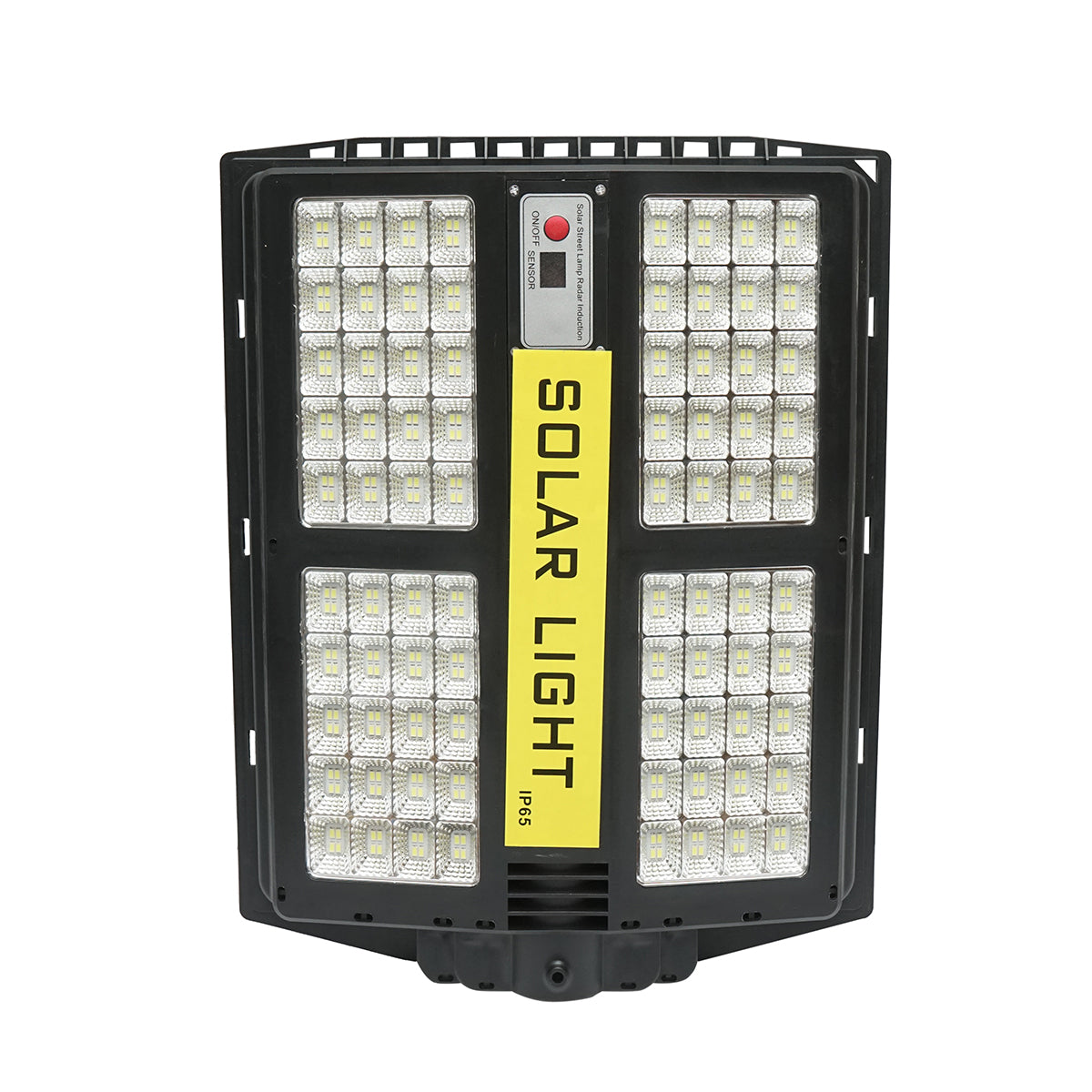 Lampada solare illuminazione stradale LED 200W 6500K con pannello solare 15W, batteria 15000mAh, telecomando, montaggio su palo IP65 - immagine 6