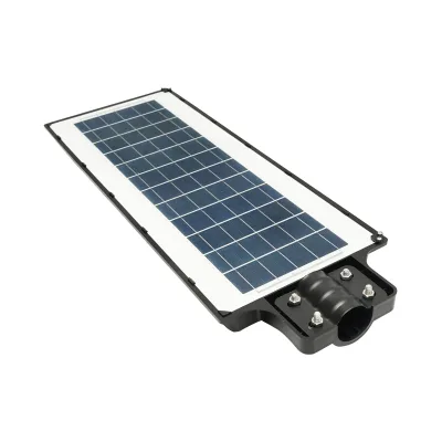 Lampada solare illuminazione stradale LED 200W, 6500K, IP65 luce fredda, sensore di movimento montaggio su palo - immagine 6