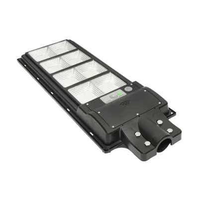 Lampada solare illuminazione stradale LED 200W, 6500K, IP65 luce fredda, sensore di movimento montaggio su palo