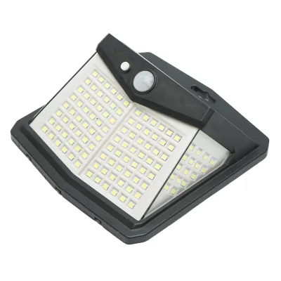 Lampada solare LED 147lm per parete, recinzione, scala con pannello solare 0,65W/5,5V, batteria 3,7V/1,2 Ah e sensore di movimento IP54 - immagine 2