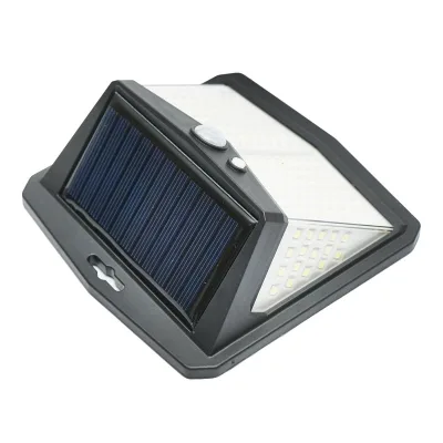 Lampada solare LED 147lm per parete, recinzione, scala con pannello solare 0,65W/5,5V, batteria 3,7V/1,2 Ah e sensore di movimento IP54 - immagine 3