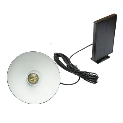 Lampada solare LED 2W con pannello solare 1,5W/5,5V, batteria 3,7V/1,2 Ah e paralume IP54 - immagine 4