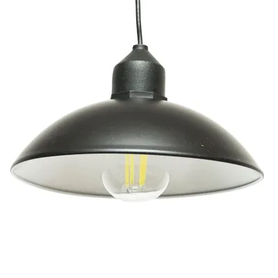 Lampada solare LED 2W con pannello solare 1,5W/5,5V, batteria 3,7V/1,2 Ah e paralume IP54 - immagine 3
