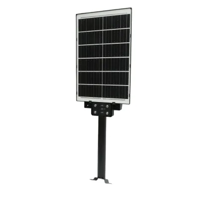 Lampada solare LED 300W illuminazione stradale 6500K con pannello solare, telecomando, sensore di movimento e montaggio su palo - immagine 6