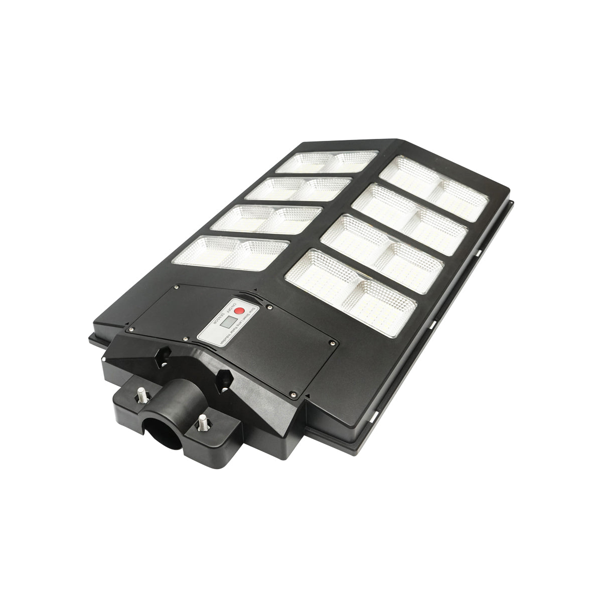 Lampada solare LED 300W illuminazione stradale 6500K con pannello solare, telecomando, sensore di movimento e montaggio su palo - immagine 3