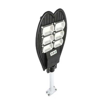 Lampada solare LED 300W per illuminazione stradale con pannello solare e sensore di movimento con attacco a palo - immagine 6