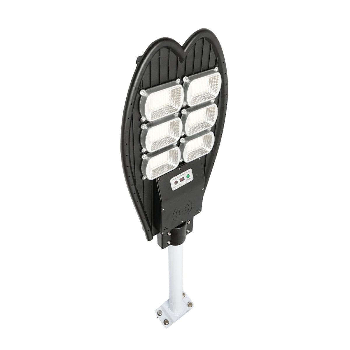 Lampada solare LED 300W per illuminazione stradale con pannello solare e sensore di movimento con attacco a palo - immagine 6