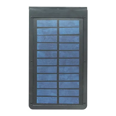 Lampada solare LED 326lm con pannello solare 2,5W/6V, batteria 3,7V/1,8 Ah e sensore crepuscolare IP54 - immagine 4