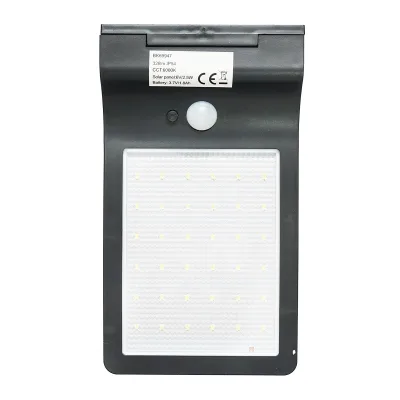 Lampada solare LED 326lm con pannello solare 2,5W/6V, batteria 3,7V/1,8 Ah e sensore crepuscolare IP54 - immagine 2