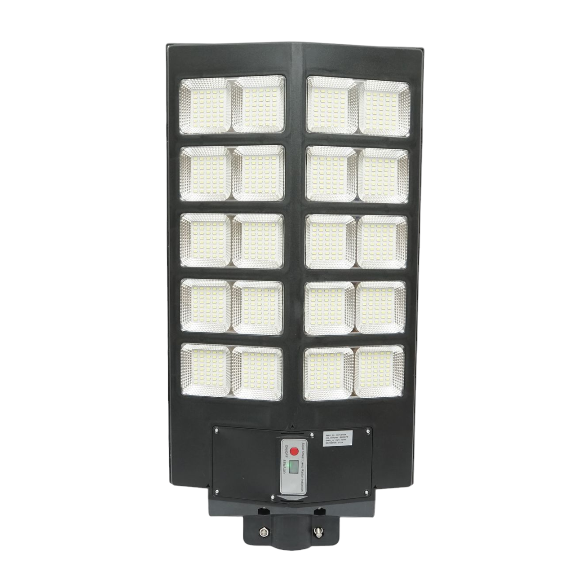 Lampada solare LED 400W Illuminazione stradale 6500K con pannello solare, telecomando, sensore di movimento - immagine 3