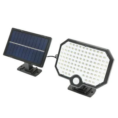 Lampada solare LED 450lm con pannello solare 1,65W/5,5V, batteria 3,7V/1,8 Ah, telecomando, cavo 5m e sensore crepuscolare IP44 - immagine 3
