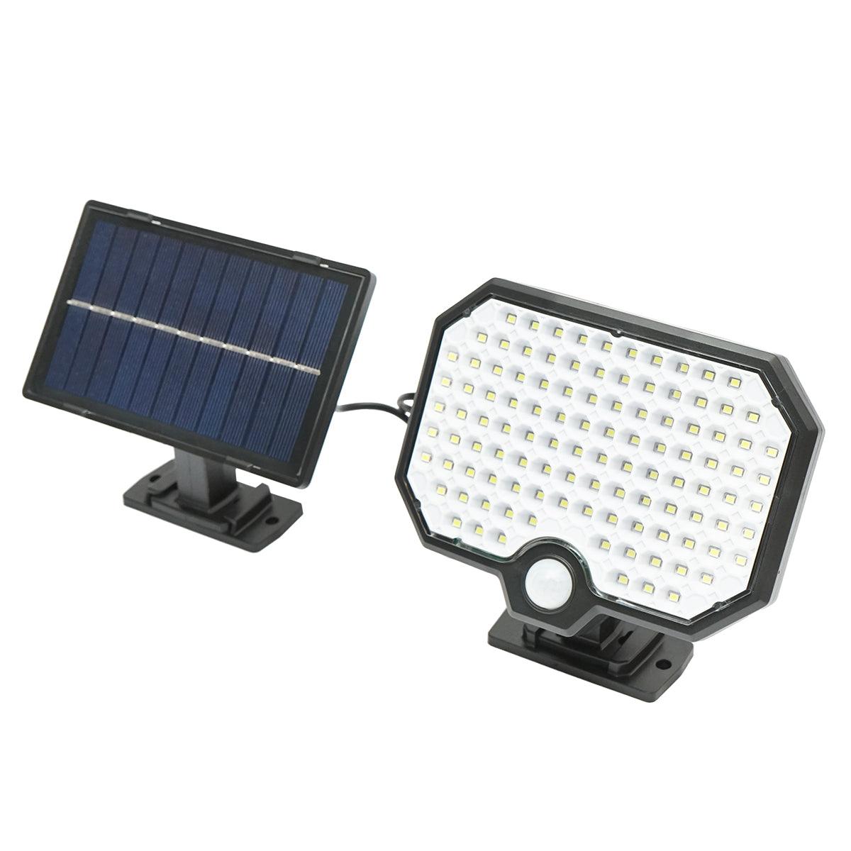 Lampada solare LED 450lm con pannello solare 1,65W/5,5V, batteria 3,7V/1,8 Ah, telecomando, cavo 5m e sensore crepuscolare IP44 - immagine 3