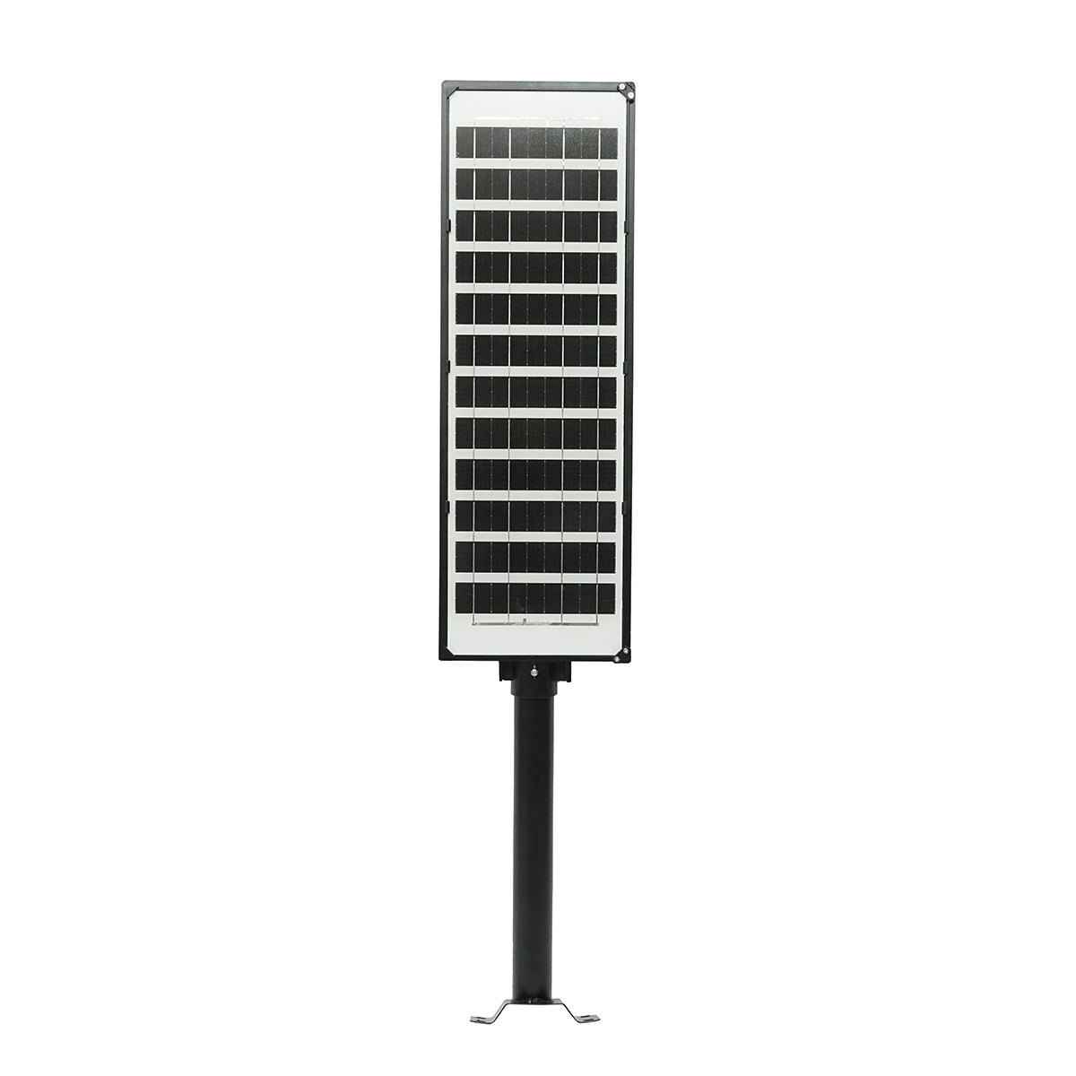 Lampada solare LED illuminazione stradale 200W 6500K con pannello solare 12W, batteria 12000mAh, telecomando, montaggio su palo IP65 - immagine 4