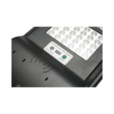 Lampada solare LED illuminazione stradale 300W con pannello solare e sensore di movimento con attacco a palo - immagine 5