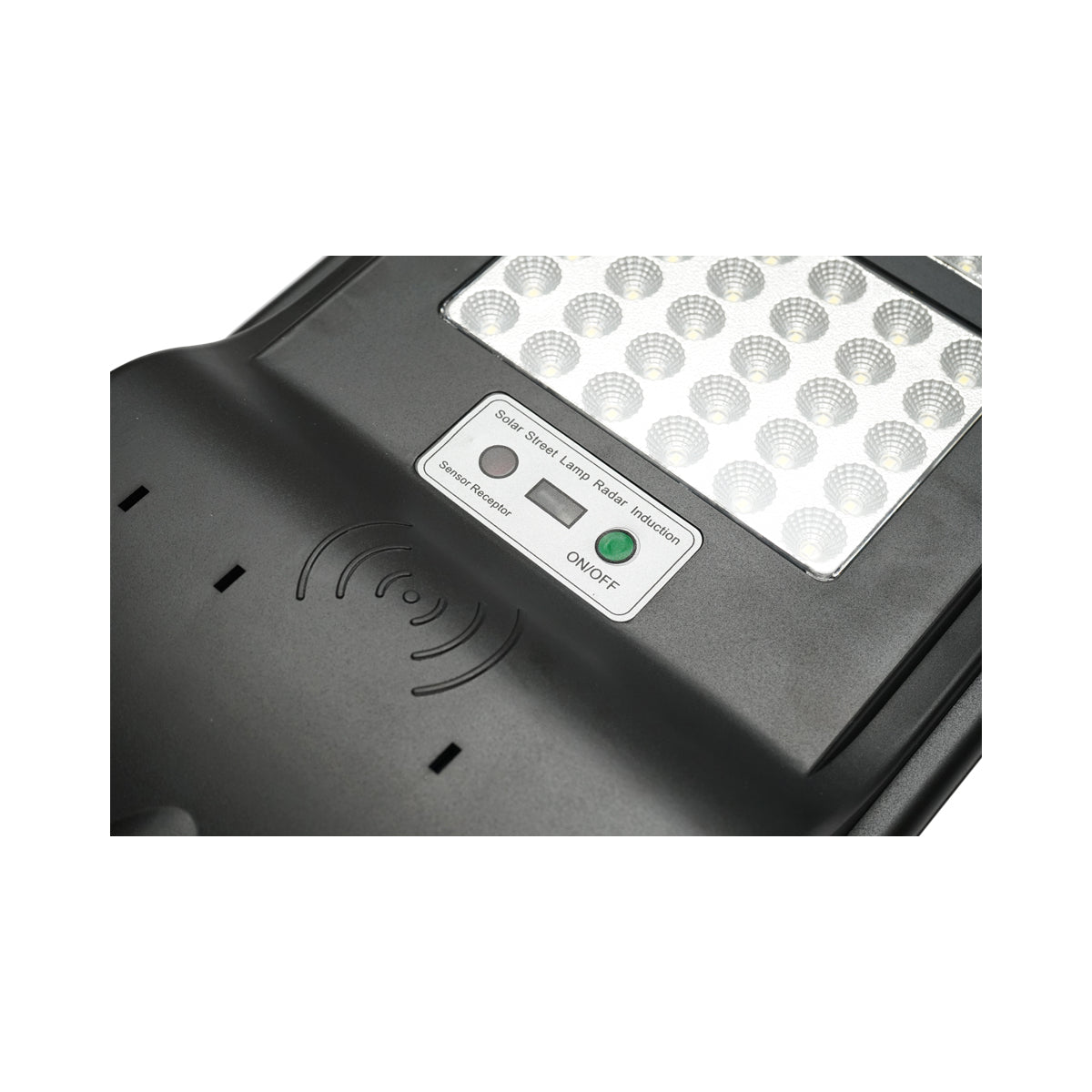 Lampada solare LED illuminazione stradale 300W con pannello solare e sensore di movimento con attacco a palo - immagine 5