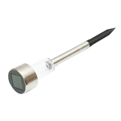 Lampada solare LED in acciaio inox, 6500K, altezza 30cm - immagine 4