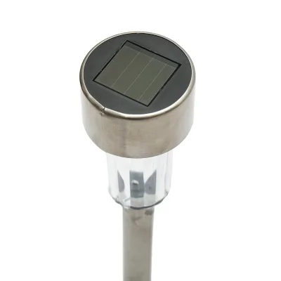 Lampada solare LED in acciaio inox, 6500K, altezza 30cm - immagine 5