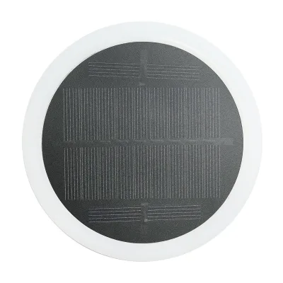 Lampada solare LED ricaricabile 2W con pannello solare 0,7W, batteria 3,7V 1200mAh, USB 5V 1A, IP65, per esterni, 3000K, Nero - immagine 3