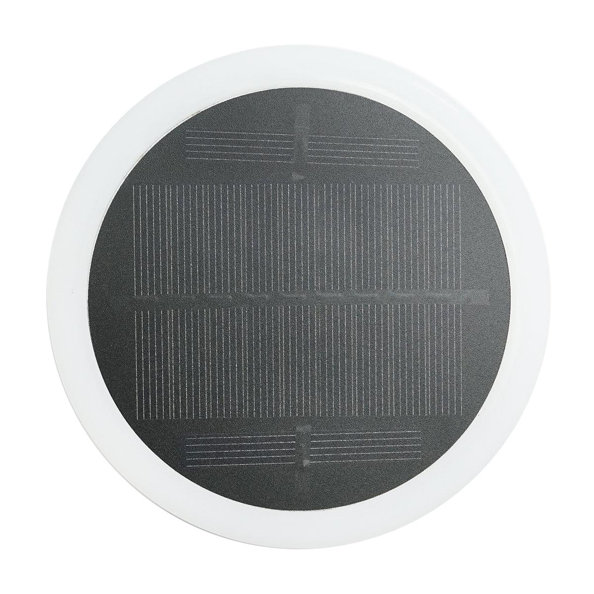 Lampada solare LED ricaricabile 2W con pannello solare 0,7W, batteria 3,7V 1200mAh, USB 5V 1A, IP65, per esterni, 3000K, Nero - immagine 3