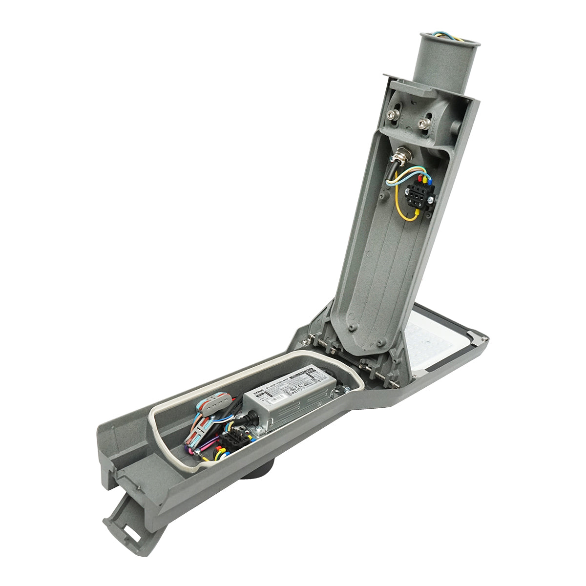Lampada solare per illuminazione stradale a LED 50W wireless, montaggio su palo IP67 - immagine 5
