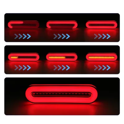 Lampada stop posteriore LED, 12-24V, 122x43x20 mm, segnalazione dinamica, Breckner Germany - immagine 2